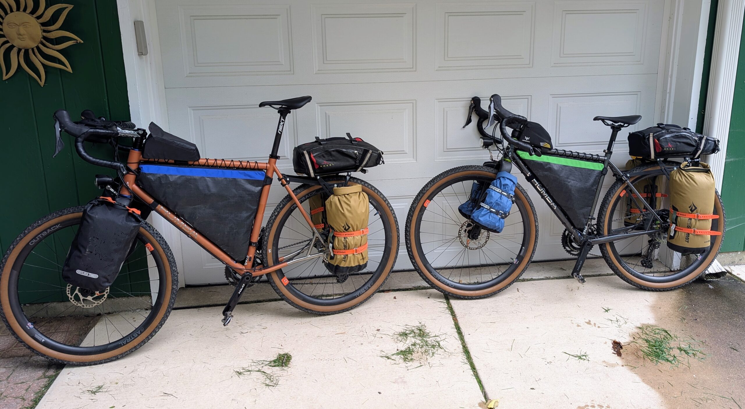 Two bikes loaded up for the GDMBR